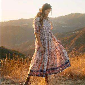 Christy Dawn Theo Dress Sand Anemone Vine NWOT